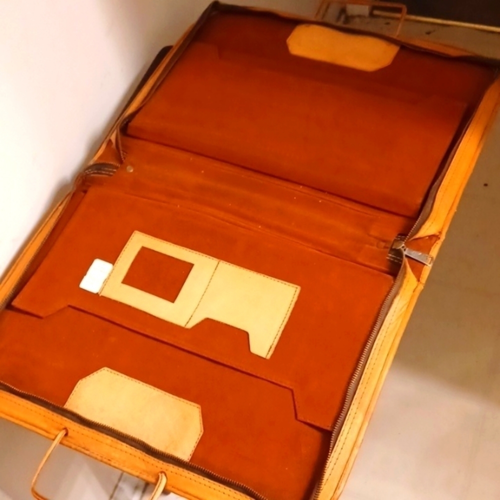 PYMSA Mexico Leather Portfolio Briefcase - Picture 6 of 13
